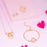 PULSEIRA AJUSTÁVEL PEDRA REDONDA NATURAL CABOCHÃO DOURADO